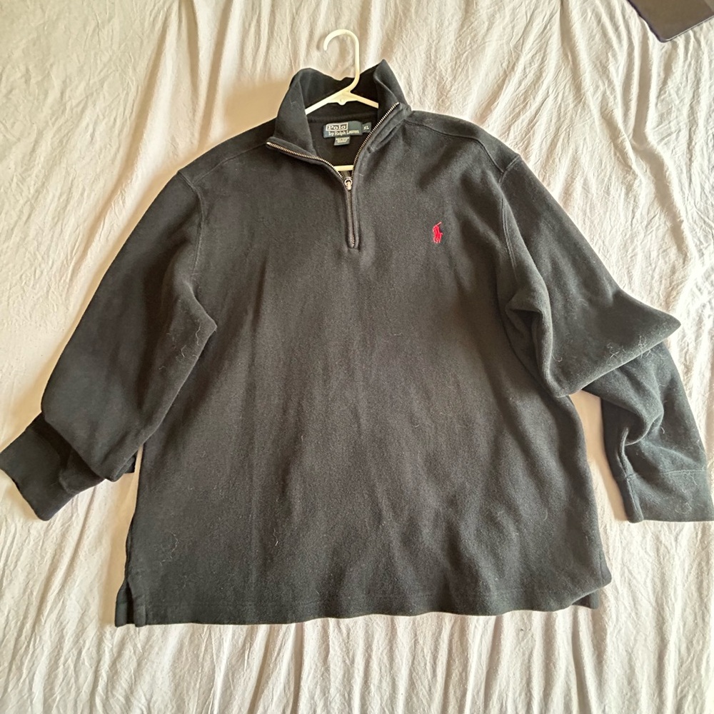 Ralph Lauren Men’s XL Black Zip Up Sweater - Picture 1 of 3